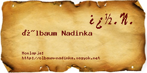 Ölbaum Nadinka névjegykártya